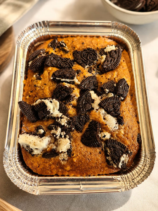 Mini Oreo Banana Bread